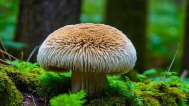 Photo lions mane mushroom