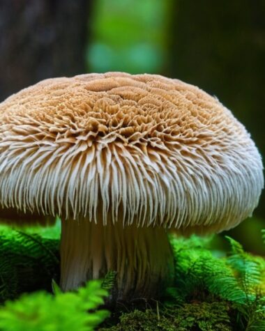 Photo lions mane mushroom